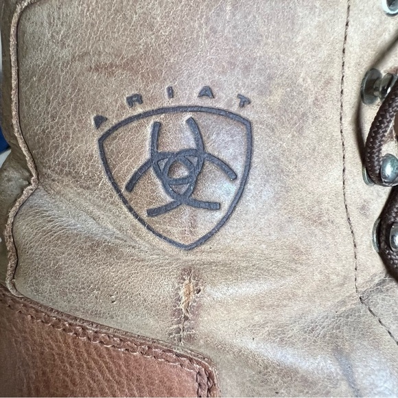 Ariat Heritage II Lacer Brown Leather Boots Kiltie Sz 6.5 Women Riding Booties - Picture 12 of 14